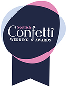 Scottish confetti wedding awards logo